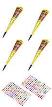 Load image into Gallery viewer, The Henna Box - 4 x Instant Henna and Stick-On Rhinestones Set