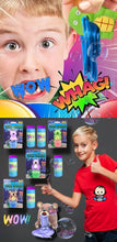 Load image into Gallery viewer, Set of 4 Puking Character Slime Suckers + Bubbles