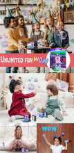 Load image into Gallery viewer, Slime Slurping Puking Squeeze Animal Toy With Bubbles - Crystal Unicorn
