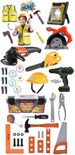 Load image into Gallery viewer, Kids Pro Power Tool Toy Play Set - 36 Piece