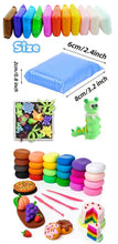 Load image into Gallery viewer, Mega 60 Colour Air Dry Non-Toxic Modeling Clay Play Dough + Cloud Key Ring