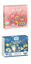 Load image into Gallery viewer, Kids Creative Art Set Stained Glass & Big Gem Diamond Painting - Set of 2