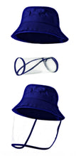 Load image into Gallery viewer, Set of 2 Kids Bucket Hats With Visors - Red and Navy