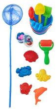 Load image into Gallery viewer, 13 Piece Beach Bucket Set - Blue