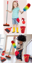 Load image into Gallery viewer, Kids Pretend Play Cleaning Set Red - 7 Piece