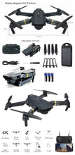 Load image into Gallery viewer, Foldable Pro 4k Micro Drone Kit - Includes Power Bank and AA Batteries For Remote