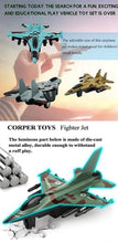 Load image into Gallery viewer, Kids Military Playset - Set of 4 Die-Cast Military Aircraft & Army Backpack