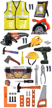 Load image into Gallery viewer, Kids Pro Power Tool Toy Play Set - 36 Piece
