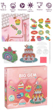 Load image into Gallery viewer, Kids Creative Art Set Stained Glass &amp; Big Gem Diamond Painting - Set of 2
